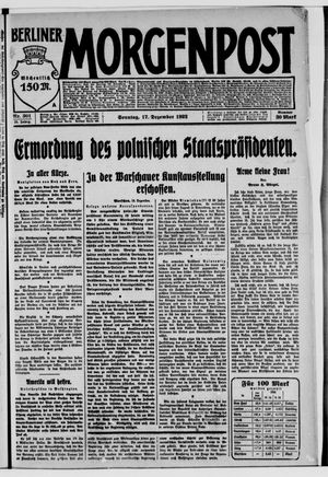 Berliner Morgenpost vom 17.12.1922