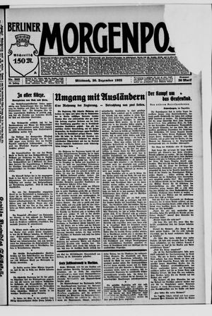 Berliner Morgenpost vom 20.12.1922