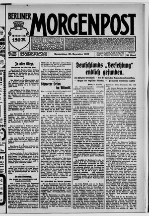 Berliner Morgenpost vom 28.12.1922