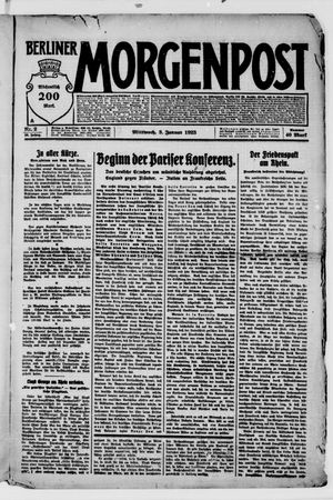 Berliner Morgenpost on Jan 3, 1923