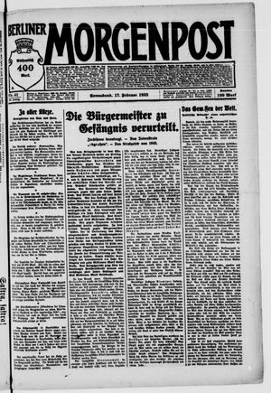 Berliner Morgenpost vom 17.02.1923