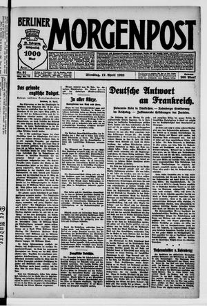 Berliner Morgenpost vom 17.04.1923