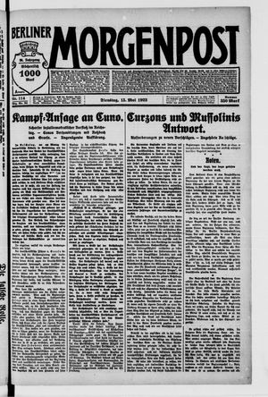 Berliner Morgenpost vom 15.05.1923