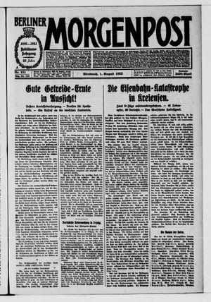 Berliner Morgenpost vom 01.08.1923