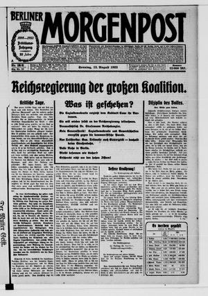 Berliner Morgenpost on Aug 12, 1923