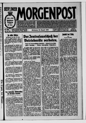 Berliner Morgenpost vom 29.08.1923