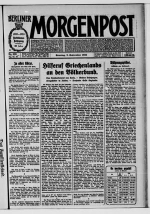 Berliner Morgenpost on Sep 2, 1923