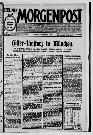 Berliner Morgenpost vom 09.11.1923