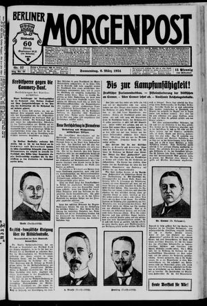 Berliner Morgenpost on Mar 6, 1924