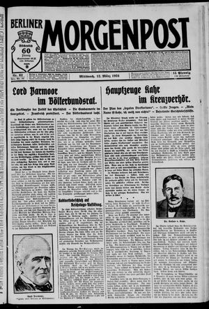 Berliner Morgenpost vom 12.03.1924