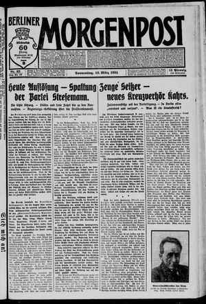 Berliner Morgenpost vom 13.03.1924