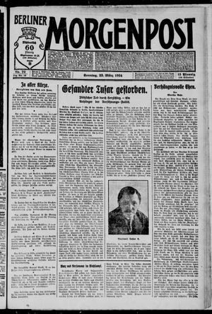 Berliner Morgenpost vom 23.03.1924