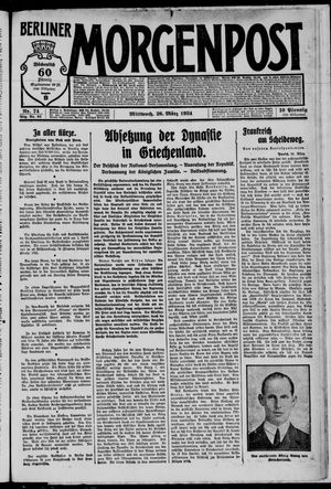 Berliner Morgenpost vom 26.03.1924
