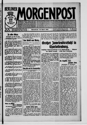 Berliner Morgenpost vom 19.04.1924