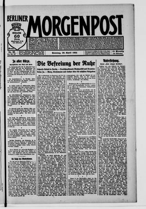 Berliner Morgenpost on Apr 20, 1924