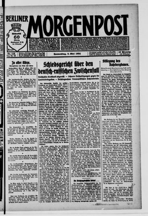 Berliner Morgenpost on May 8, 1924