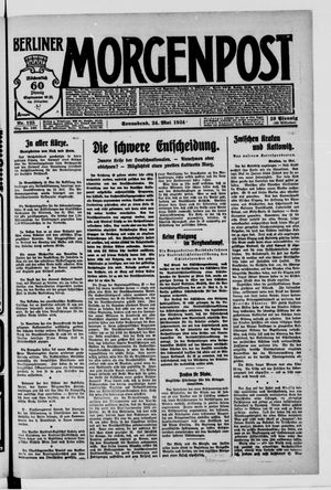 Berliner Morgenpost vom 24.05.1924
