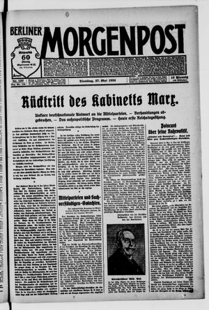 Berliner Morgenpost vom 27.05.1924
