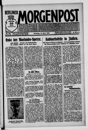 Berliner Morgenpost vom 17.06.1924