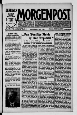 Berliner Morgenpost vom 03.07.1924