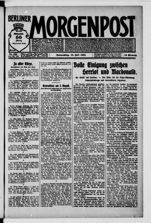 Berliner Morgenpost vom 10.07.1924
