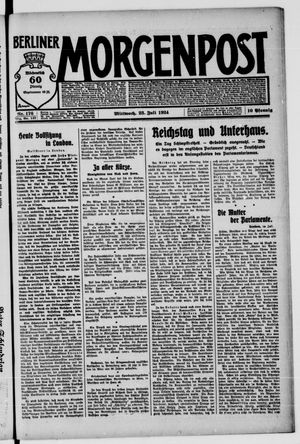 Berliner Morgenpost vom 23.07.1924