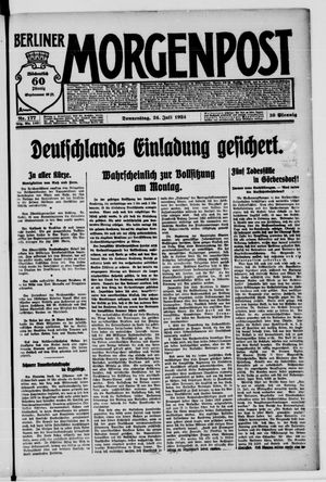 Berliner Morgenpost vom 24.07.1924