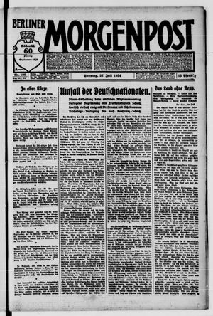 Berliner Morgenpost vom 27.07.1924