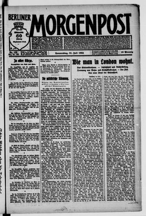 Berliner Morgenpost vom 31.07.1924