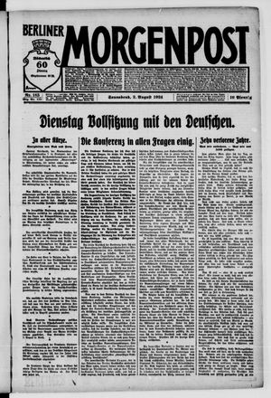 Berliner Morgenpost on Aug 2, 1924