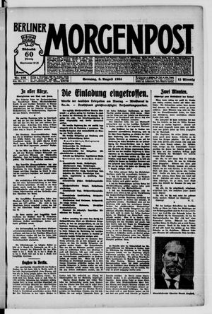 Berliner Morgenpost vom 03.08.1924