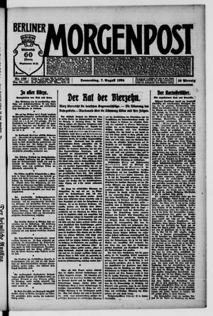 Berliner Morgenpost on Aug 7, 1924