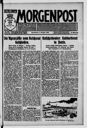 Berliner Morgenpost vom 09.08.1924
