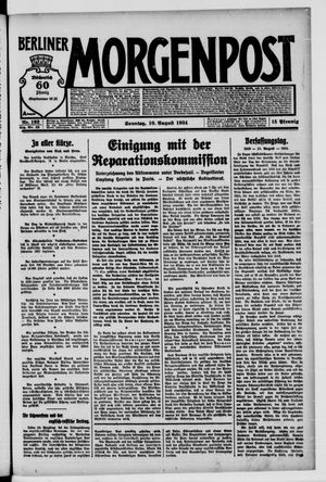 Berliner Morgenpost vom 10.08.1924