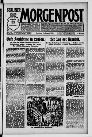 Berliner Morgenpost on Aug 12, 1924