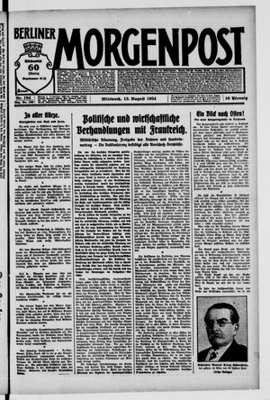 Berliner Morgenpost vom 13.08.1924