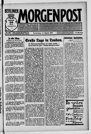 Berliner Morgenpost vom 14.08.1924