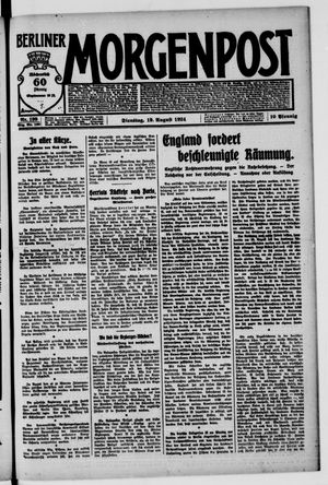 Berliner Morgenpost vom 19.08.1924