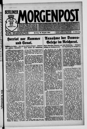 Berliner Morgenpost on Aug 22, 1924