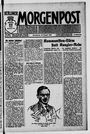 Berliner Morgenpost vom 23.08.1924