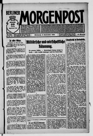Berliner Morgenpost on Sep 3, 1924