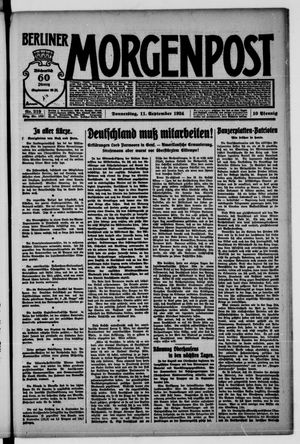 Berliner Morgenpost vom 11.09.1924