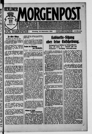 Berliner Morgenpost vom 16.09.1924