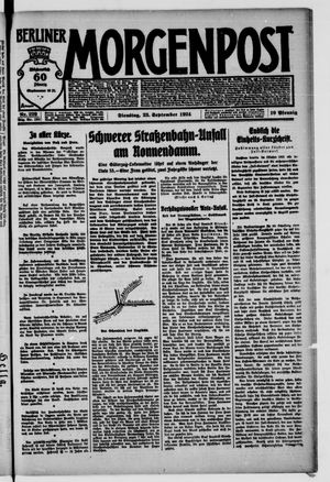Berliner Morgenpost vom 23.09.1924
