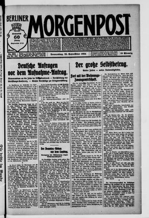 Berliner Morgenpost vom 25.09.1924