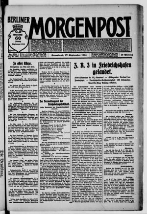 Berliner Morgenpost vom 27.09.1924