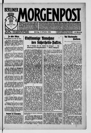 Berliner Morgenpost on Oct 3, 1924