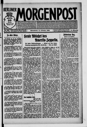 Berliner Morgenpost vom 11.10.1924