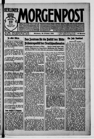 Berliner Morgenpost vom 29.10.1924