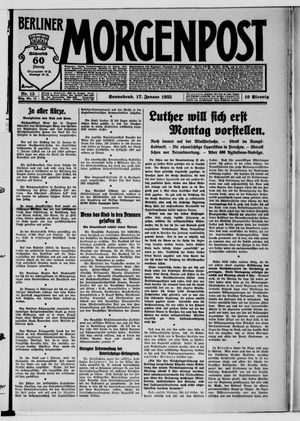 Berliner Morgenpost vom 17.01.1925